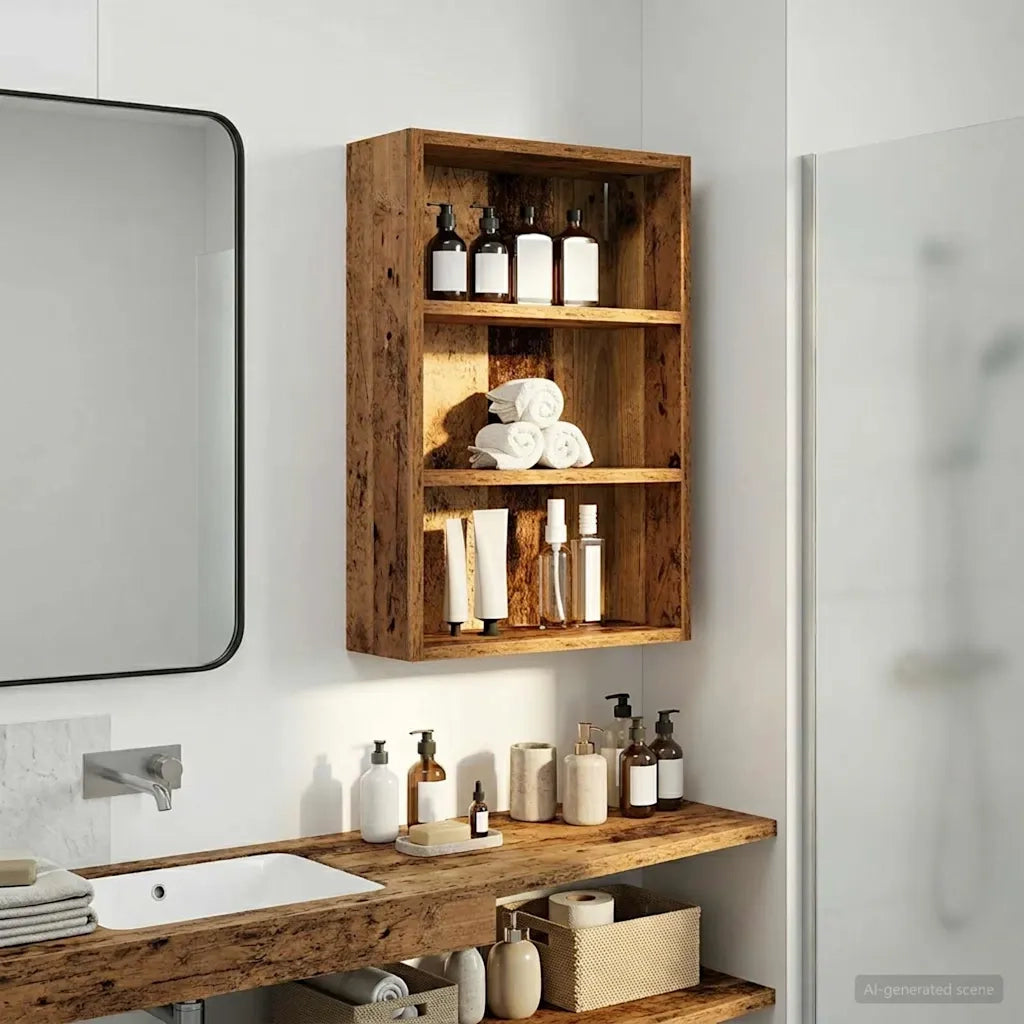 Armadio da bagno a muro Legno vecchio 40 x 16 x 62,5 cm 889373