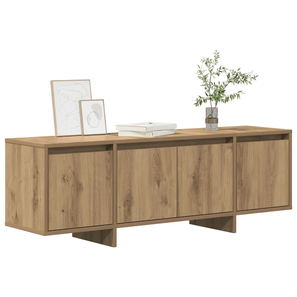 Mobile Porta TV Rovere Artigianale 120x30x40,5 cm Multistrato 856787