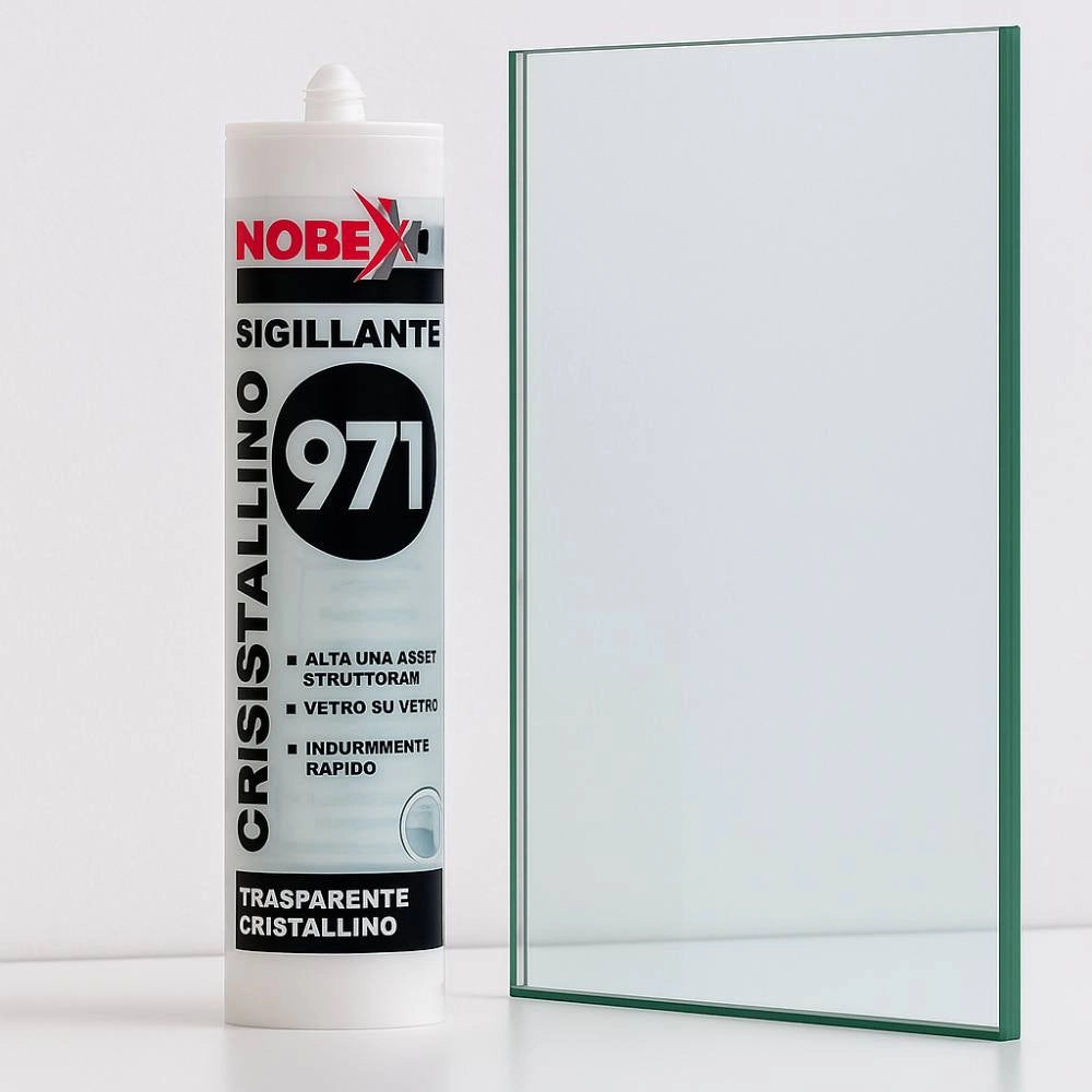 Sigillante adesivo trasparente nobex nb6671 per vetro e acquari