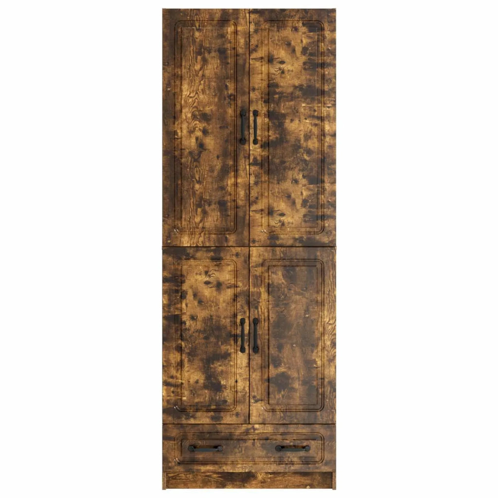 Set di armadi 2 pcs Rovere Fumo Legno ingegnerizzato