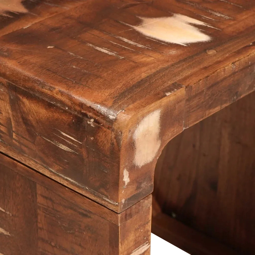 vidaXL Tavoli da Fine Multicolore legno massello di riciclo