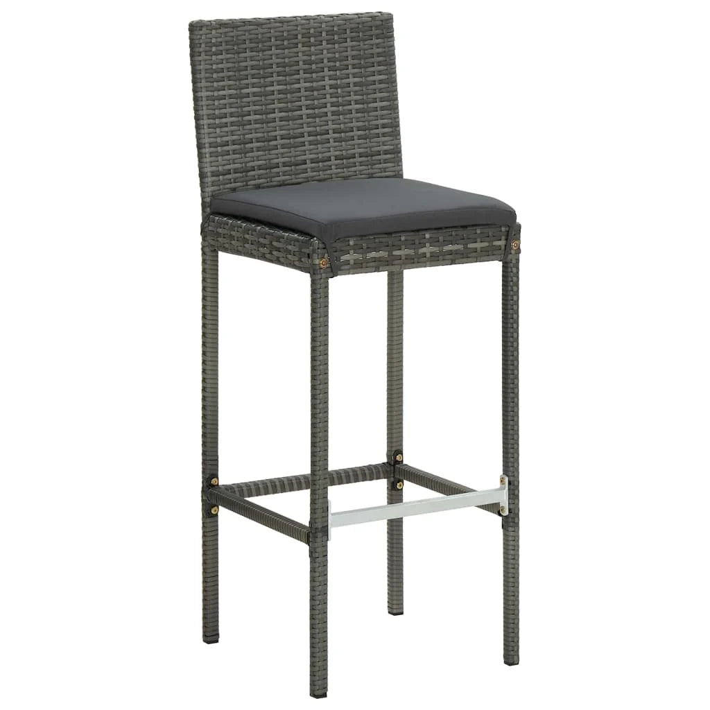 Set bar da giardino con cuscini 5 pz grigio 02_0013461