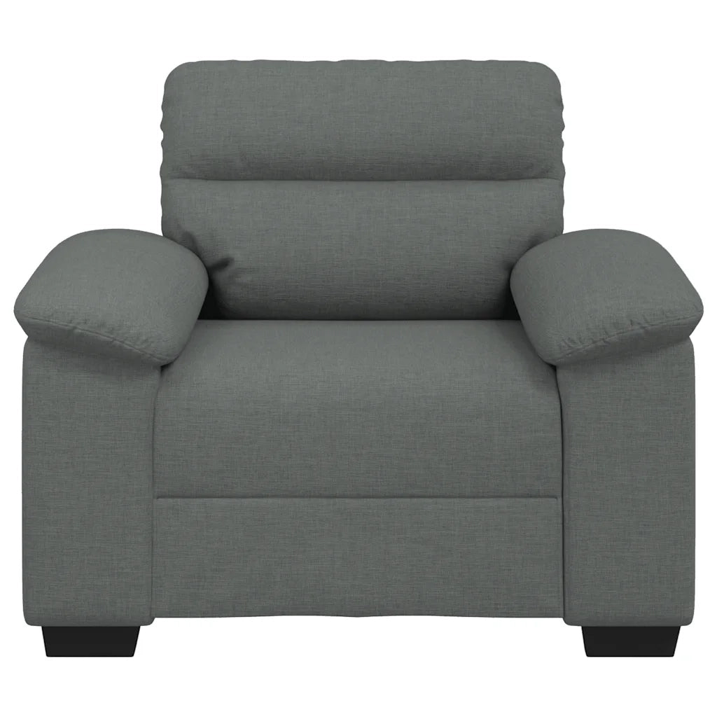 Poltrona Grigio Scuro 100x81x84 cm in Tessuto 4105288
