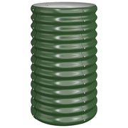 Fioriera rialzata per piante e fiori adatta per terrazze e giardini in acciaio verniciato a polvere 40 x 40 x 68 cm verde 02_0038575