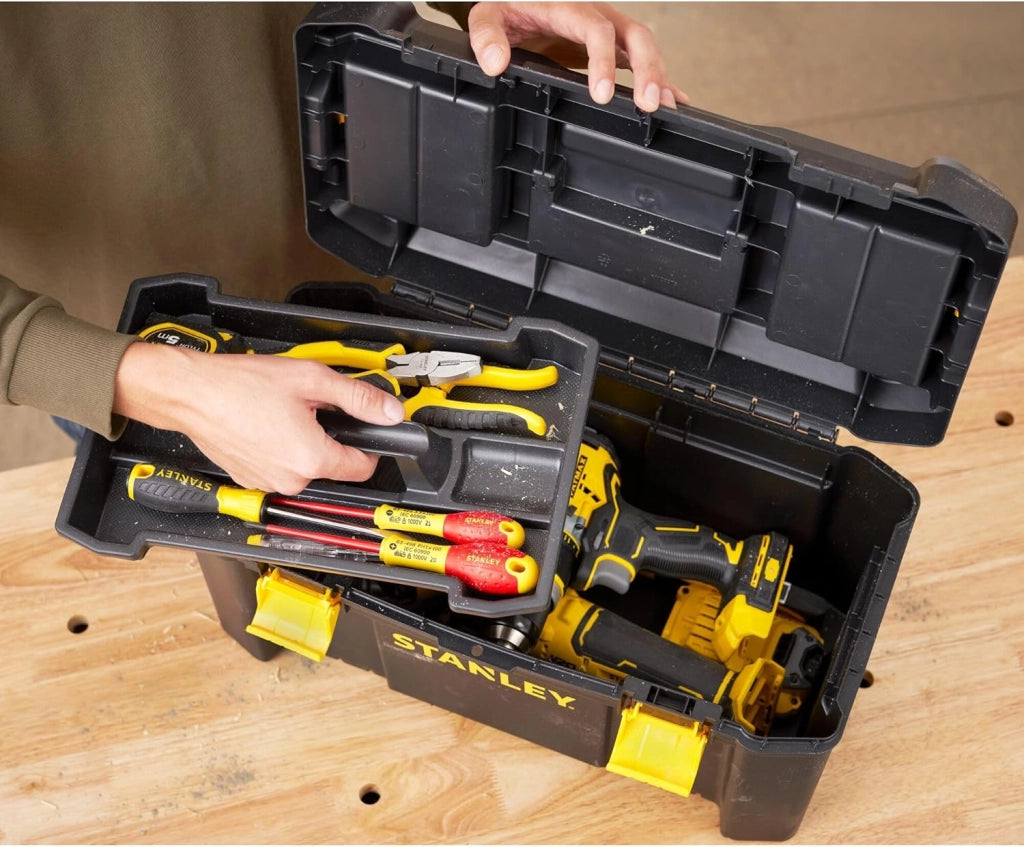 CASSETTA PORTAUTENSILI ESSENTIAL CHIUSURE IN PLASTICA  cm.48,2x25,4x25 (STST175520)    STANLEY