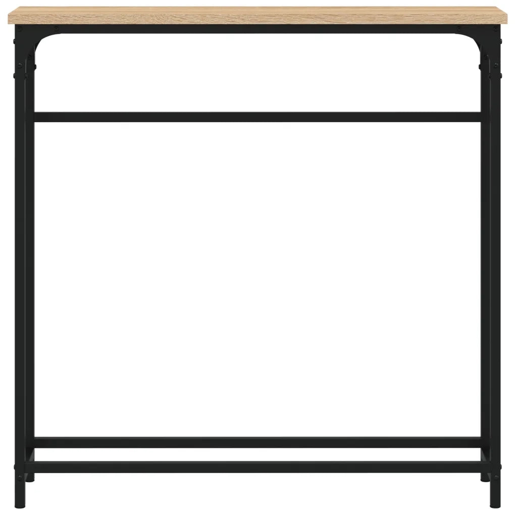 Tavolo Consolle Rovere Sonoma 75x19,5x75 cm Legno Agglomerato 834136
