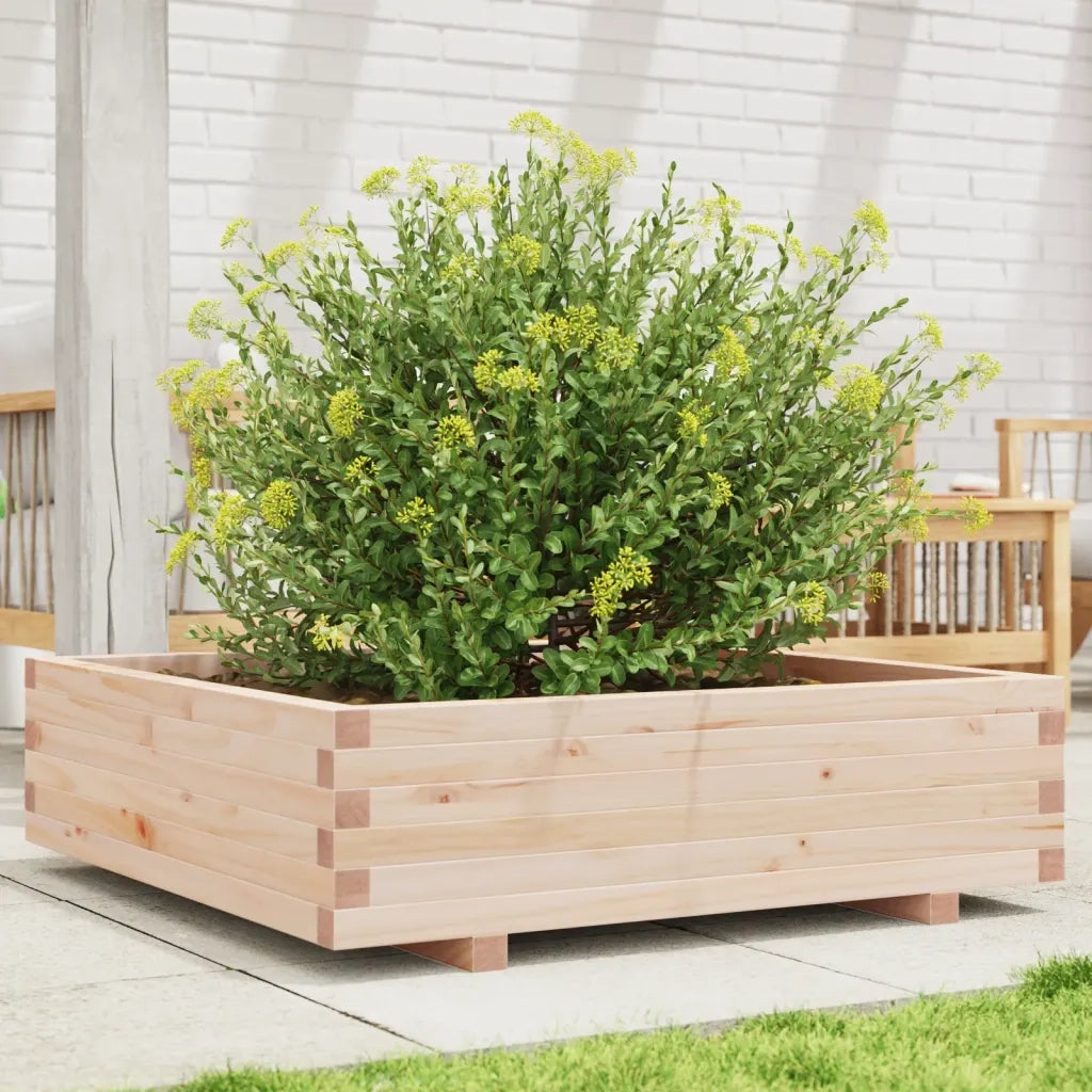 Fioriera da Giardino 90x90x26,5 cm in Legno Massello di Pino 847313