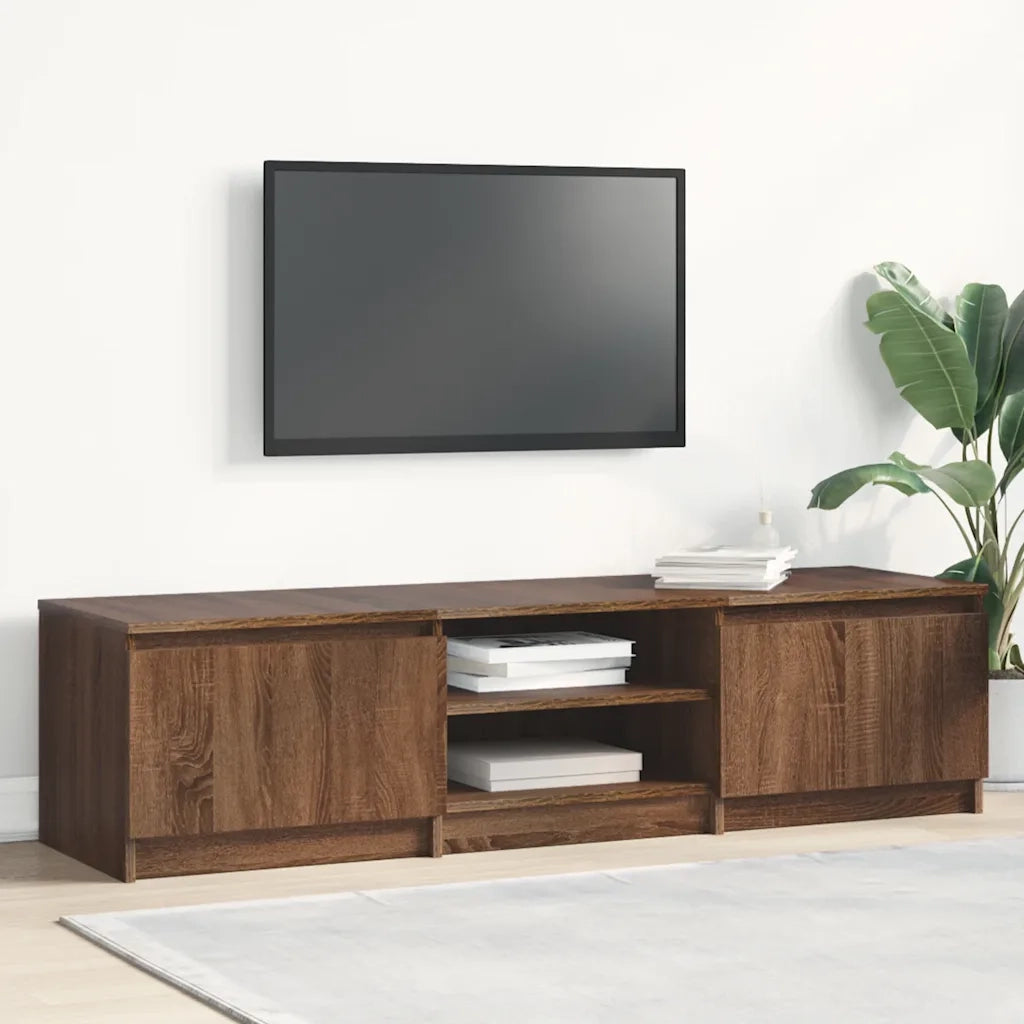Mobile TV Rovere Marrone 140x40x35,5 cm in Legno Multistrato 815359