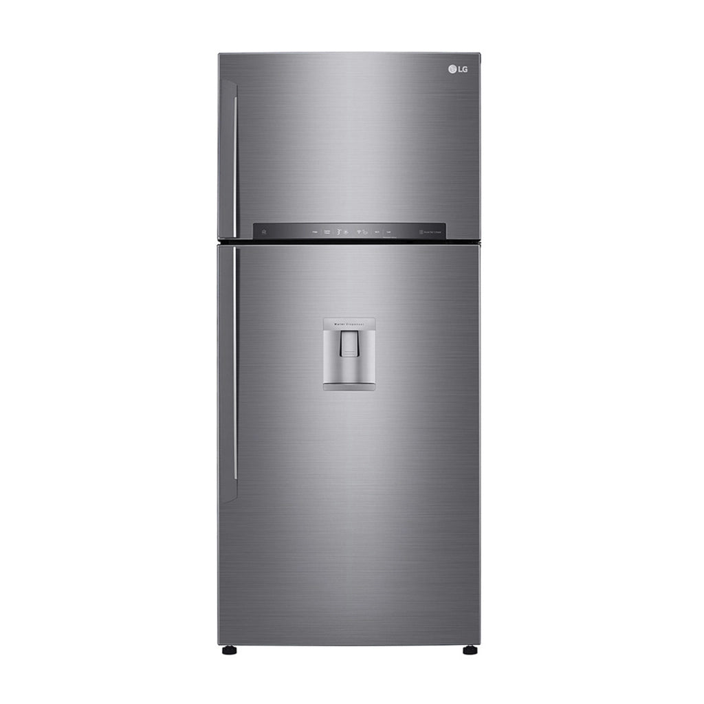 Lg gtf744pzped frigorifero doppia porta, classe e, 509l, wi-fi, dispenser acqua, inox