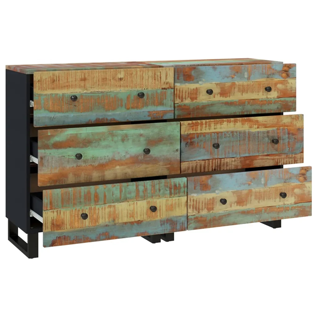 Credenze 2pz 60x33x75 cm in Legno Massello di Recupero 3143637