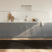 Tappeto Rettangolare Marrone Scuro 100x400 cm in BambÃ¹