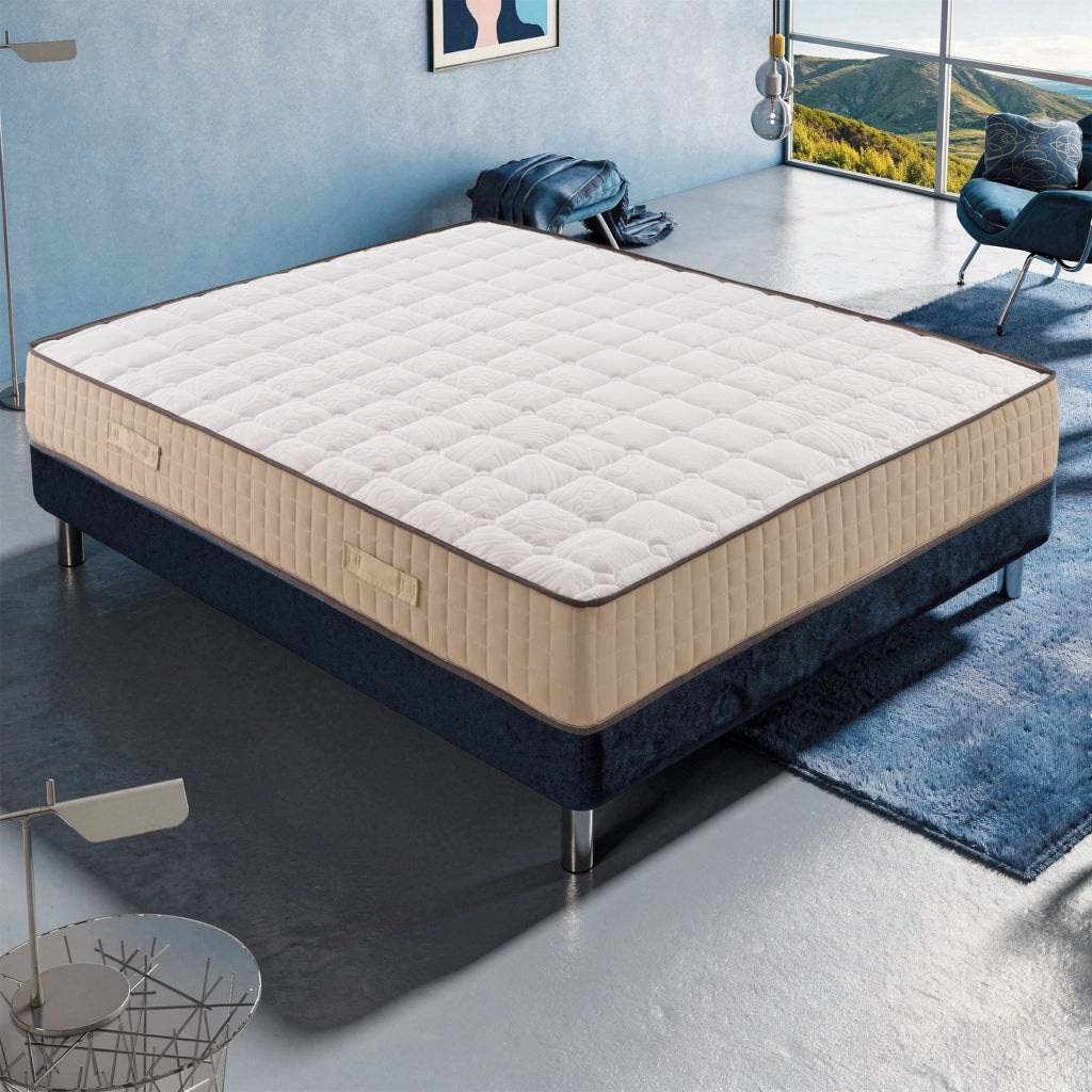 Materasso Piazza e Mezza memory 120x190 Altezza 25 cm, 5 cm Memory Foam, a Zone di Portanza differenziata, IRIDE