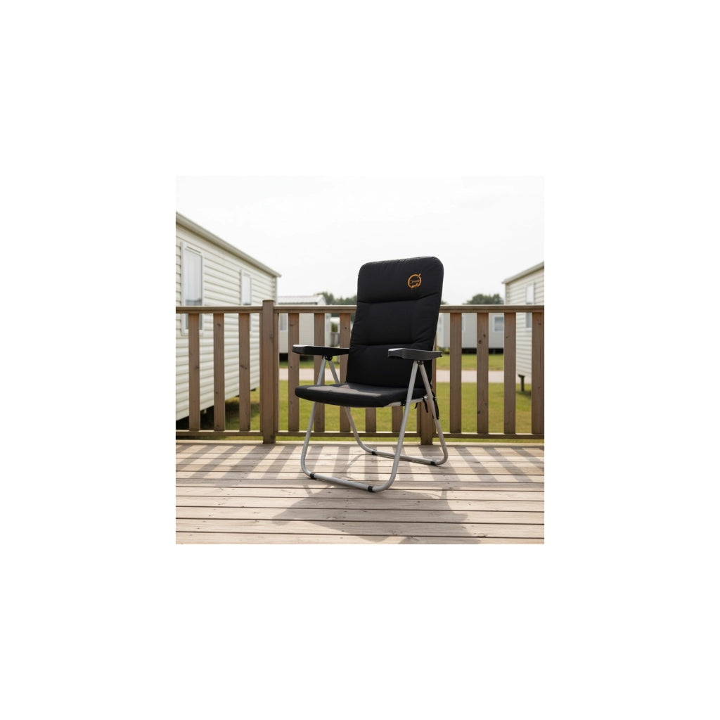 Sedia comfort da campeggio pieghevole - O'Camp - Multi-posizionale - Dimensioni: 70 x 62 x 105 cm