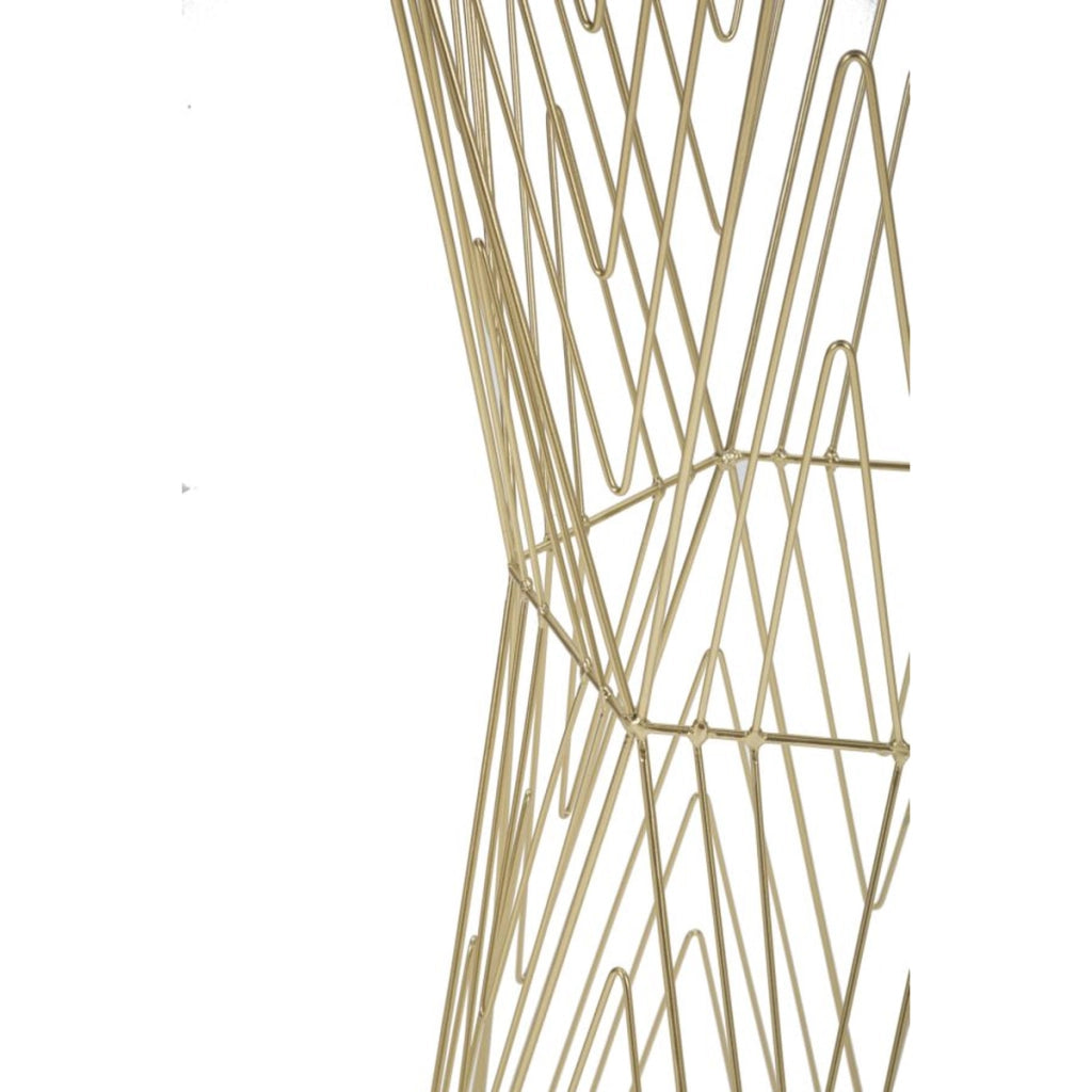 Tavolino VKH600, Oro, Metallo, 40x35x80 cm