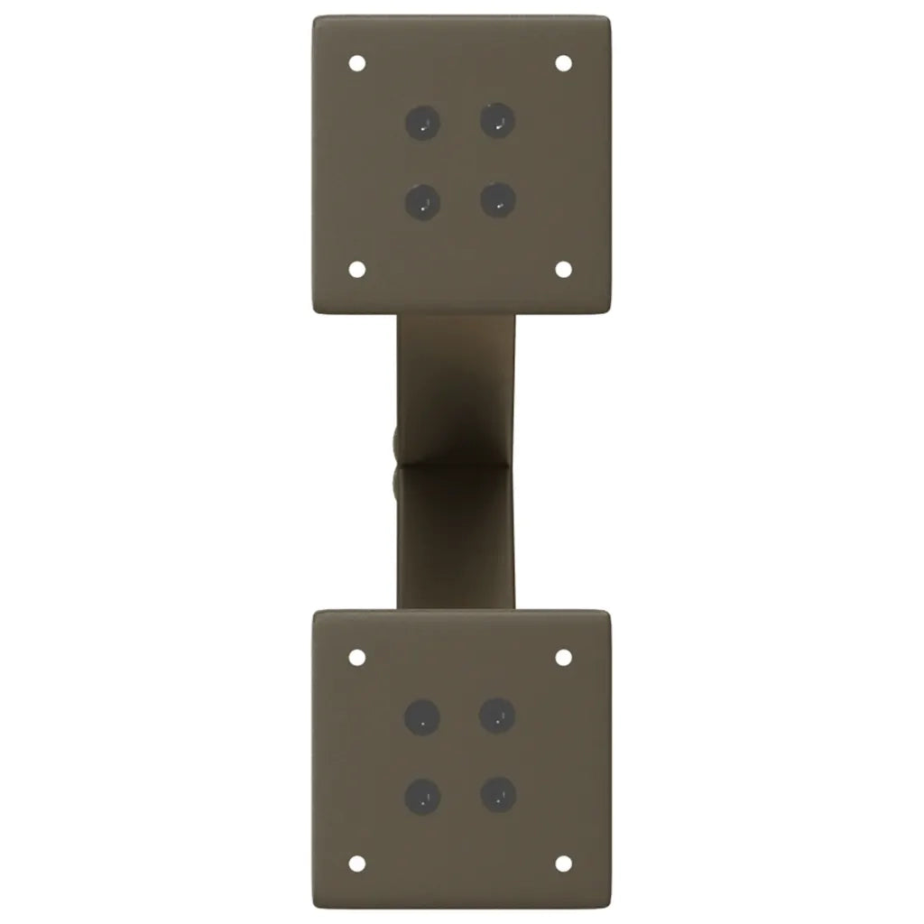 vidaXL Gambe per Tavolino da Caffè a Forma di X 2 pz Acciaio Naturale 37x(30-31) cm Acciaio