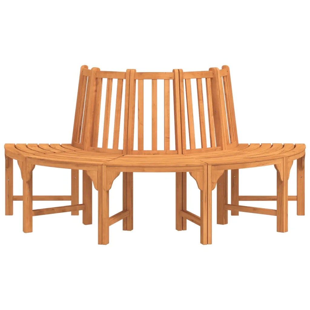 Panchina Albero Semi Circolare Ø208 Legno Massello di Eucalipto 362156