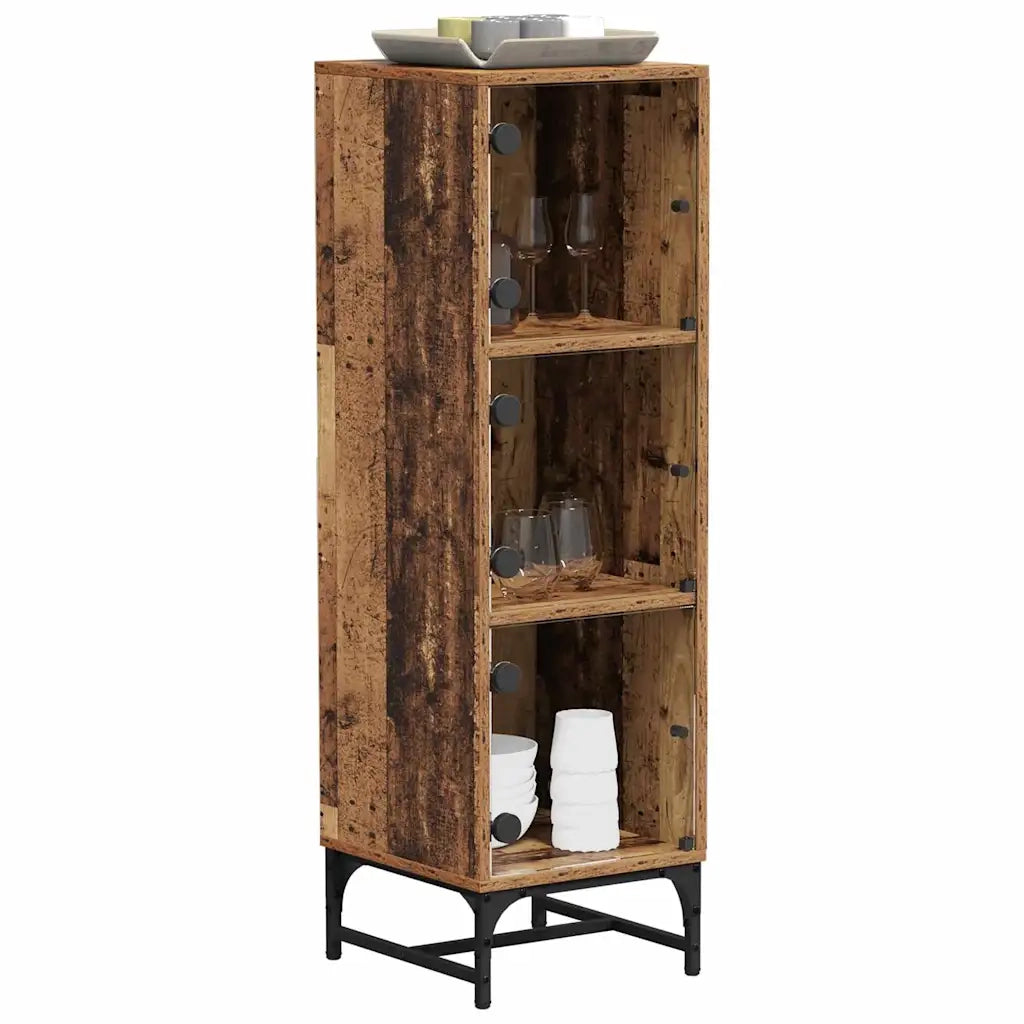 Credenza Legno vecchio 35 x 37 x 117 cm