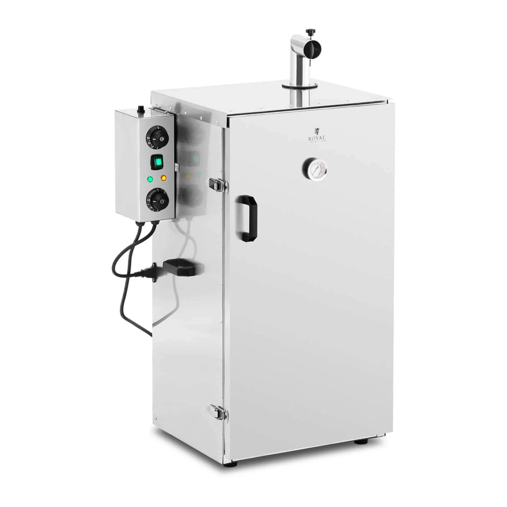 Affumicatore professionale per carne e pesce caldo armadio in acciaio inox volume 105 litri timer 0 - 120 min potenza 1.000 watt materiale acciaio inox 0 - 100 °C 14_0003973