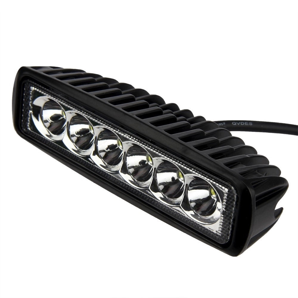 Trade Shop - Faro Lampada Supplementare Profondita' Per Auto Fuoristrada 12v 6 Led 18w Ip68 -