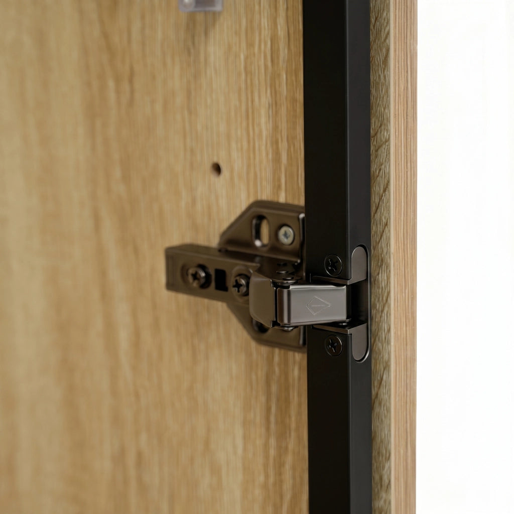 Vetrina con anta in vetro e cassetto, ripiani regolabili, decorazione a onde, per soggiorno bagno e ingresso