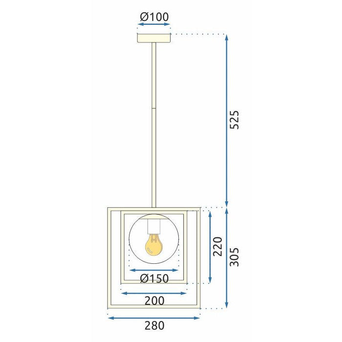 Lampada Da Soffitto APP1215-1CP Gold
