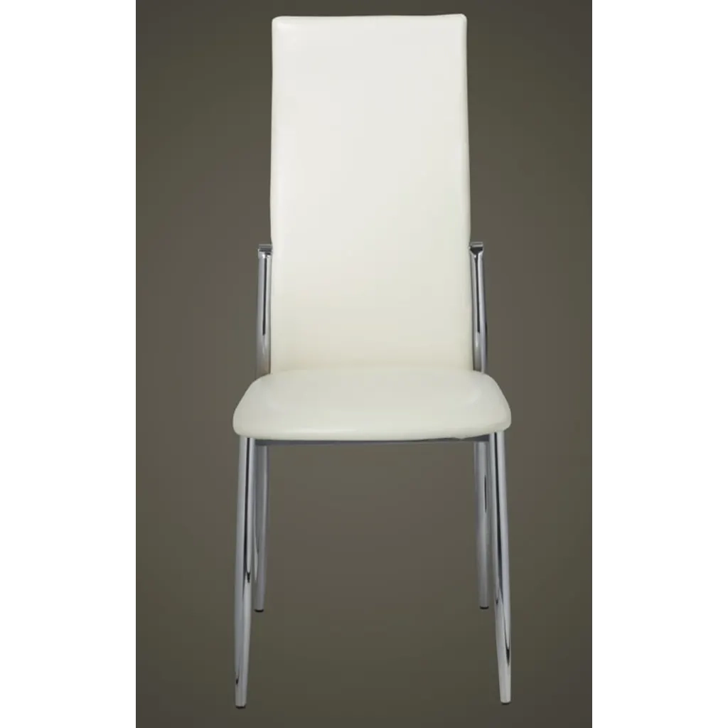 Sedie da Pranzo 6 pz Bianche in Similpelle cod mxl 55085