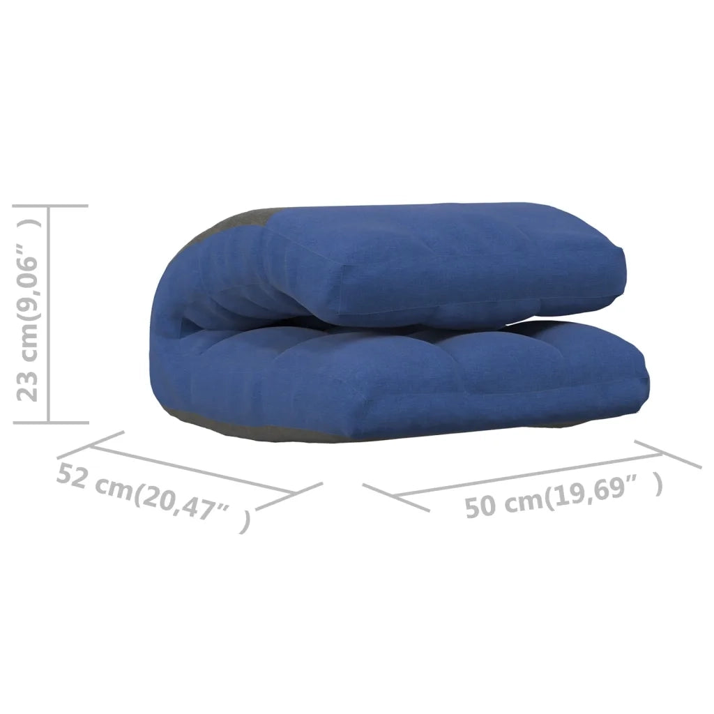 Sedia a Sdraio da Terra Pieghevole Blu in Tessuto CFW6599800