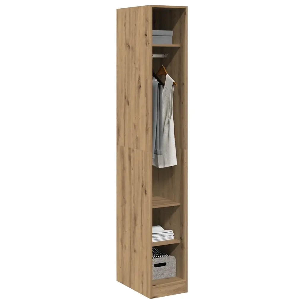 Armadio Rovere Artigianale 30x50x200 cm in Legno Multistrato