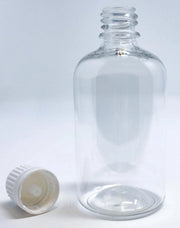 Bottiglie trasparenti - 100 ml - Confezione da 12 pezzi - Materiale PET - Olio essenziale - Olio profumato - Aromaterapia