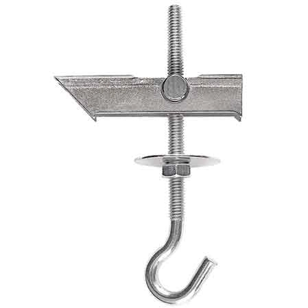 ANCORA A SOFFITTO A BASCULA CON OCCHIOLO APERTO 'BK01' Vite M6x75 mm - 50 pezzi- TECFI