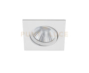 PAMIR FARETTO DA INCASSO LED 5,5W 345lm, 3000K QUADRATO ORIENTABILE BIANCO IP23 8,5X8,5CM