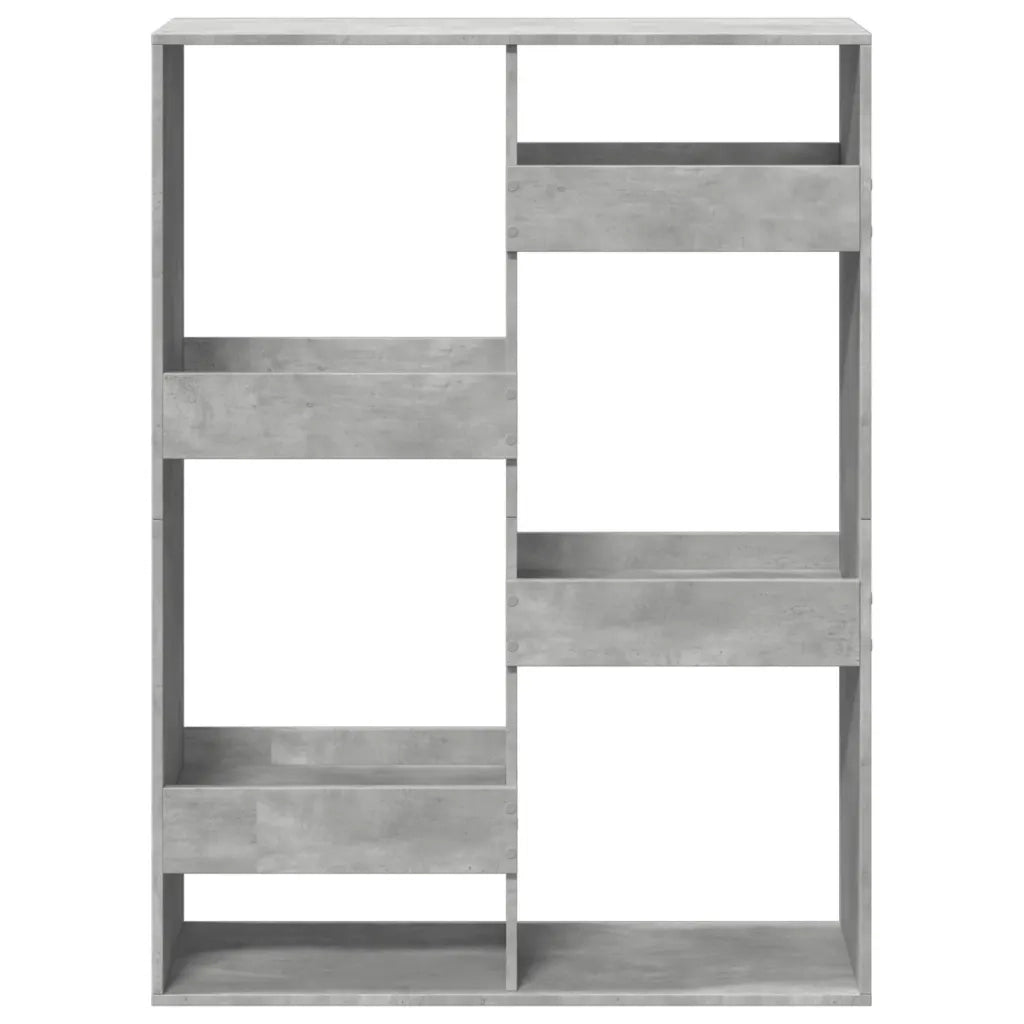 Libreria Grigio Cemento 100x33x135 cm in Legno Multistrato 3309387