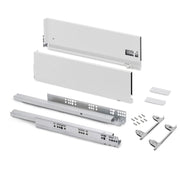 Cassetto esterno Vertex con regolazione 3D altezza 178mm, 40kg, profondità 550mm, Acciaio, Grigio antracite