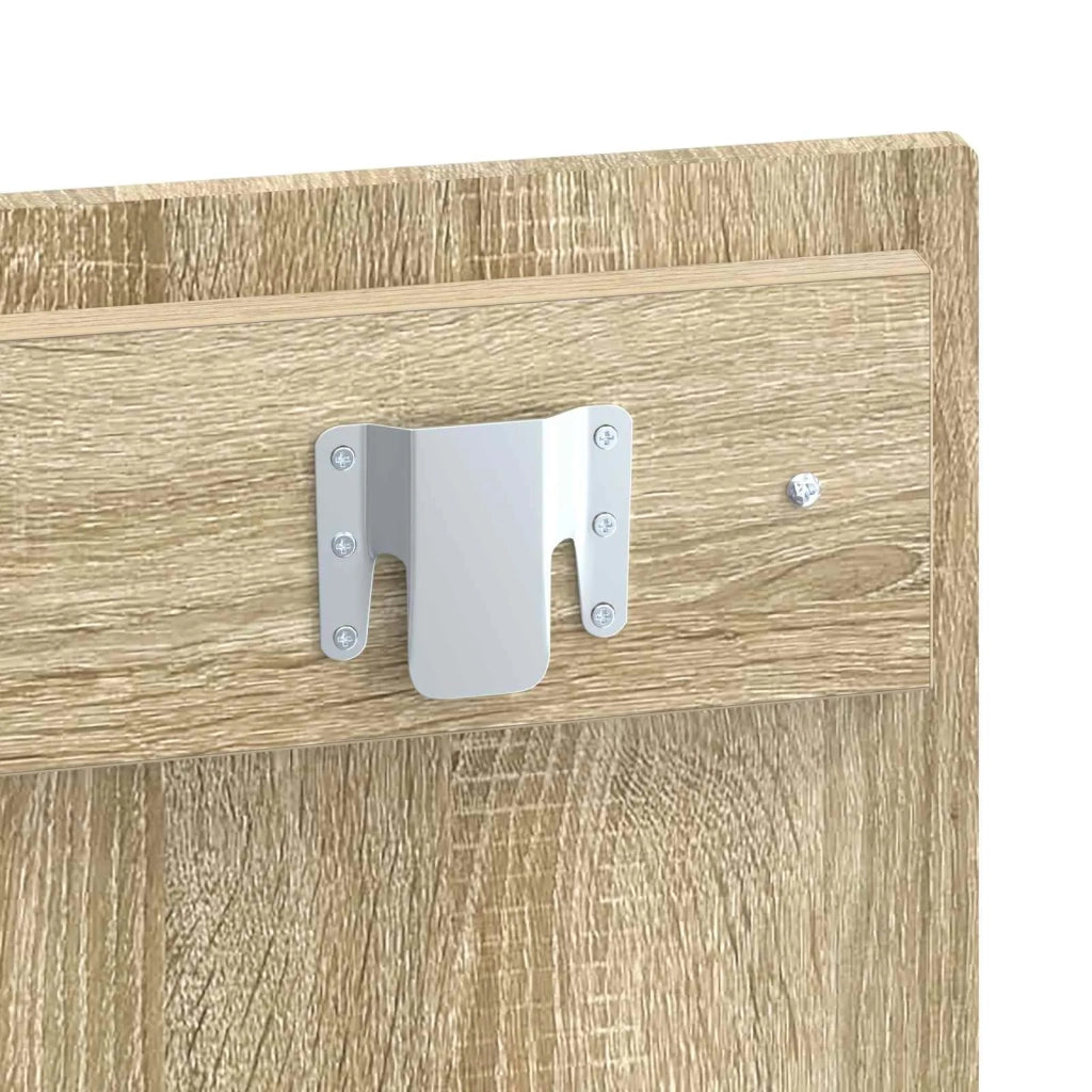Testiera da Muro HOORN Rovere Sonoma Legno ingegnerizzato 897417