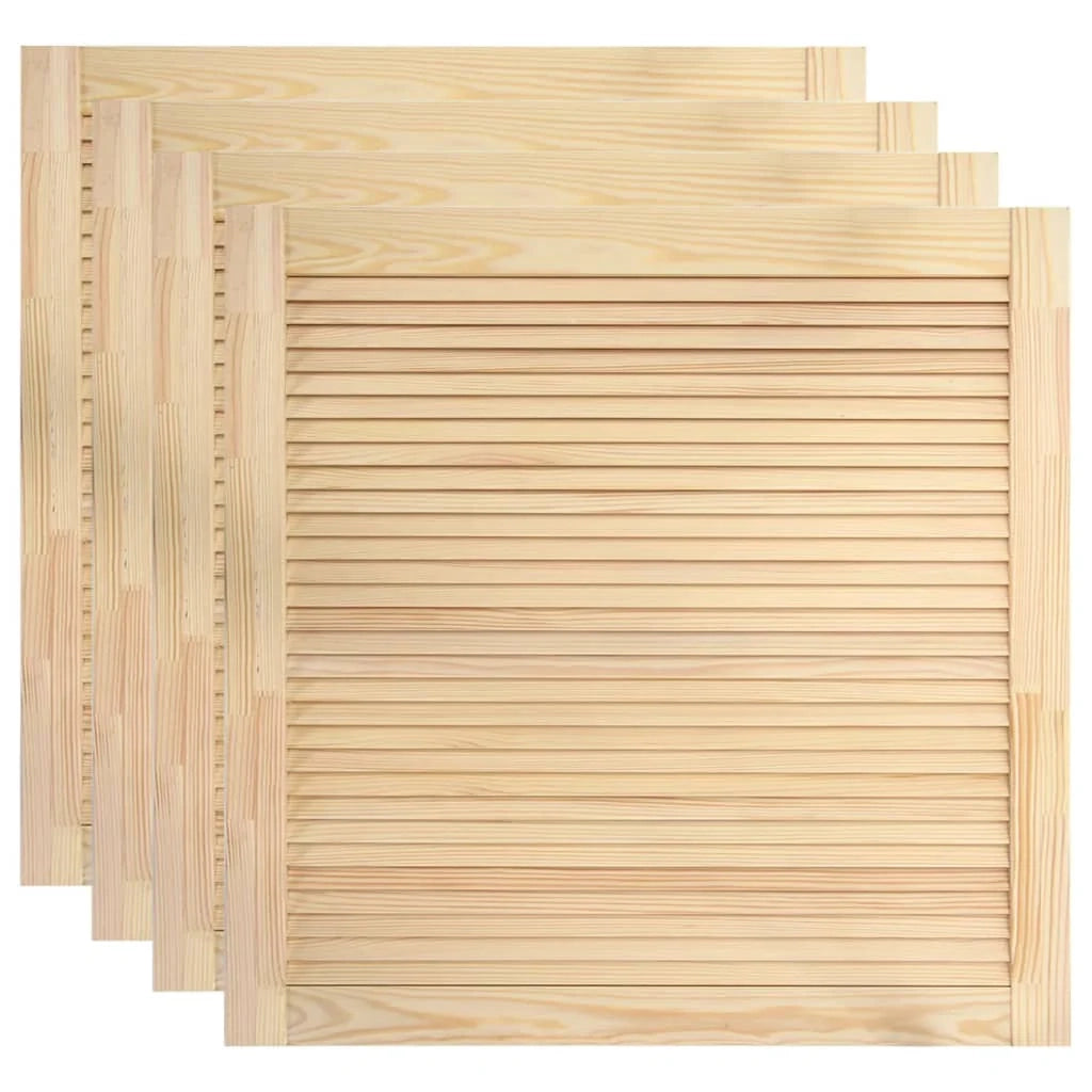 Porte a persiana a 4 pezzi legno di pino massiccio 39,5x39,4 cm 02_0003914