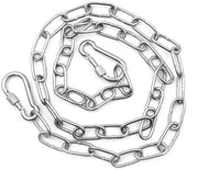 Catena di sicurezza per cancelli 100 cm - Acciaio inossidabile - Robusto/Duraturo - Resistente all'acqua - Ferro da stella - Design moderno - Chiusura per cancelli