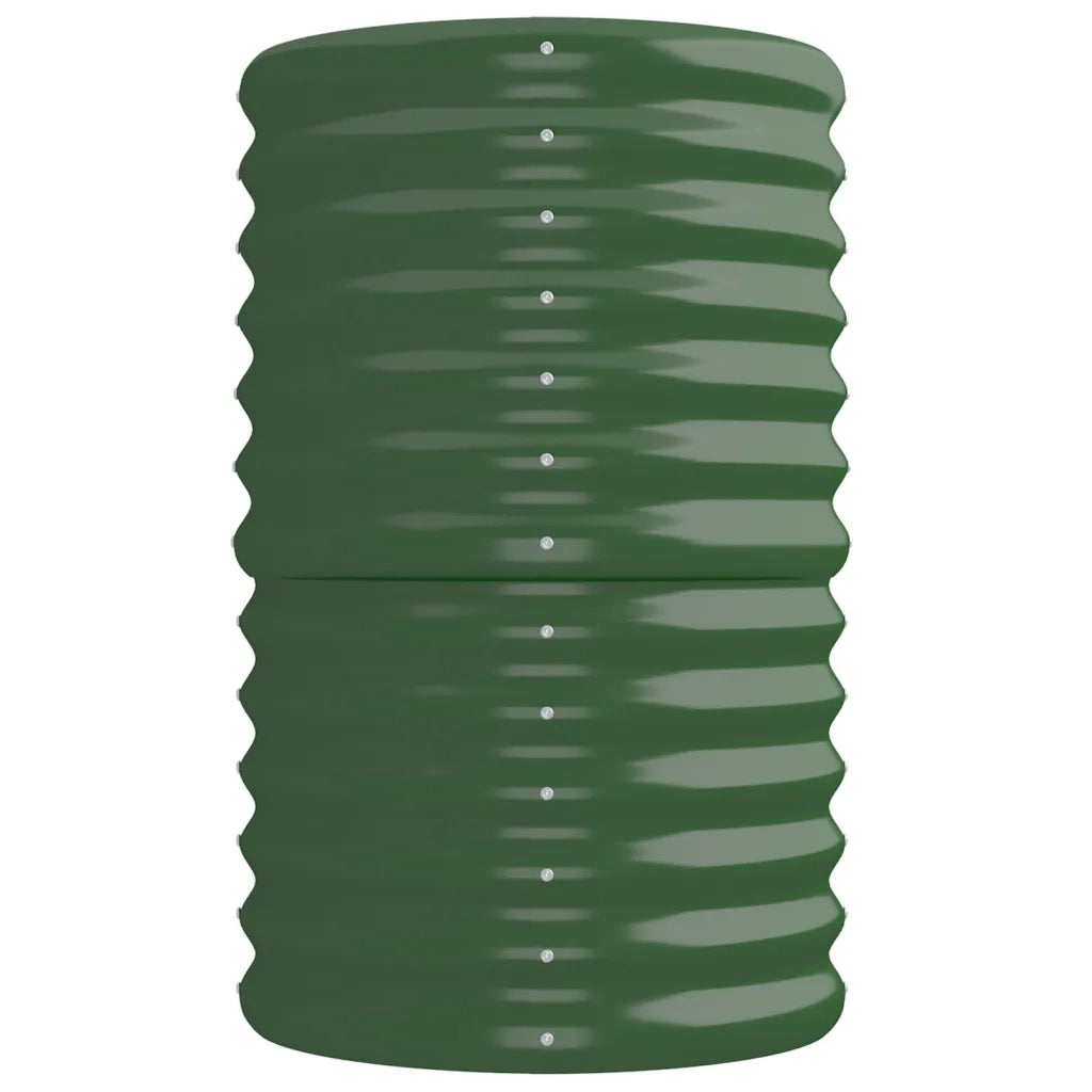 Letto Giardino Acciaio Verniciato a Polvere 224x40x68 cm Verde