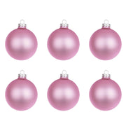 Pallina di Natale Rosa Opaco in Vetro Addobbi Albero Diametro: 80 mm