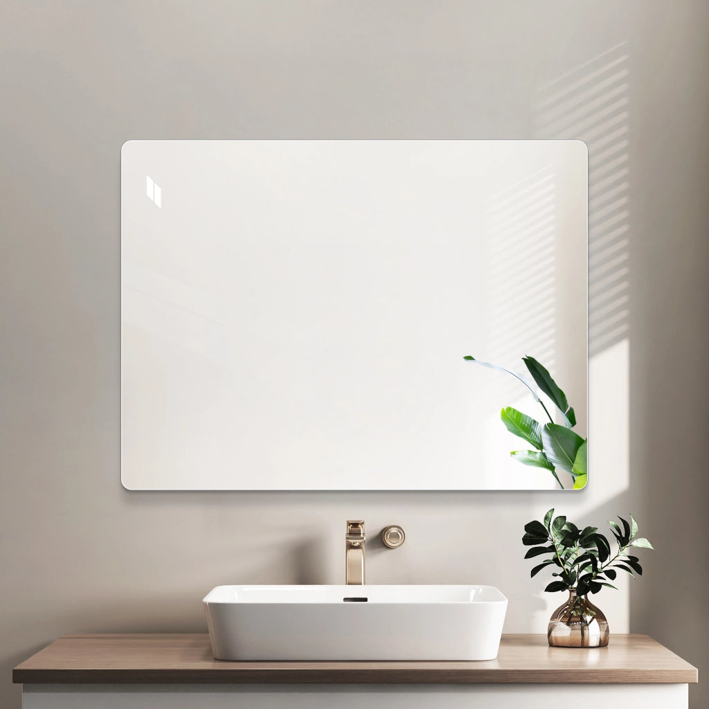 SPECCHIO DA PARETE SENZA CORNICE 100x75 cm Argento Vetro