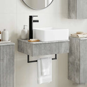 Lavabo da Parete Grigio Cemento 50 x 41 x 39 cm