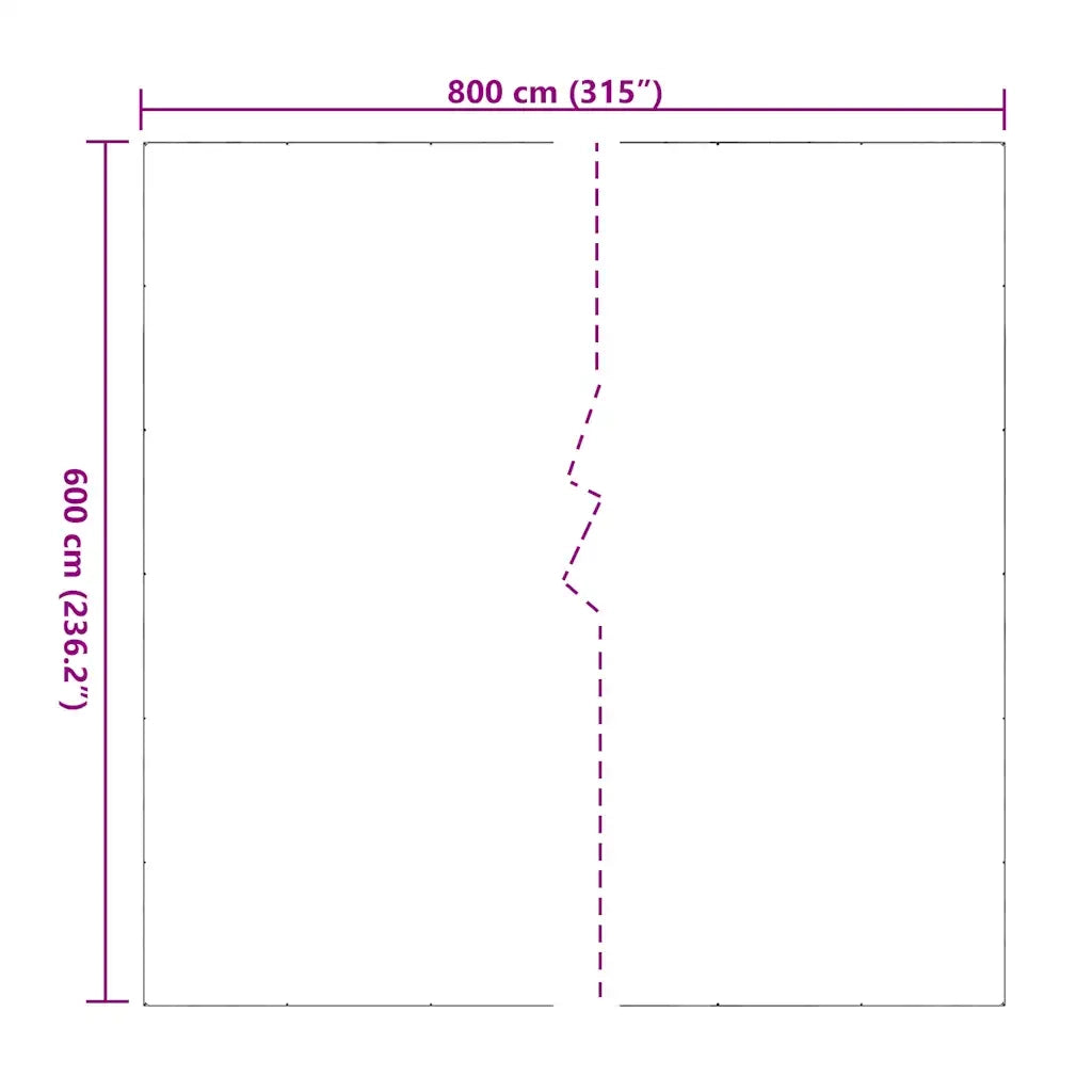 Telone Trasparente con Occhielli 6x8 m in PVC 4018618