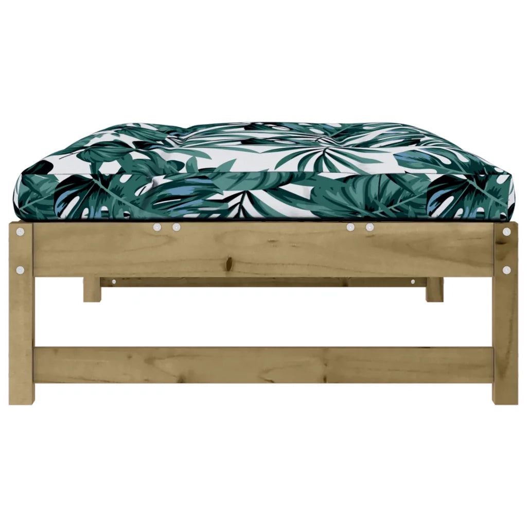Poggiapiedi da Giardino 120x80 cm in Legno Impregnato di Pino 825743