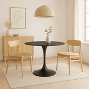 Tavolo da pranzo fisso in ceramica effetto marmo nero Circe 100x100 cm fino a 4 posti | Duzzle