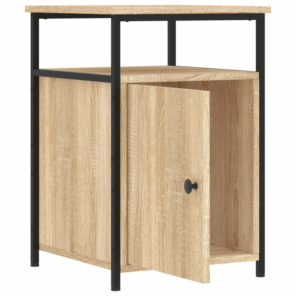 Comodino-Tavolino da notte Rovere Sonoma 40x42x60 cm in Legno Multistrato 838330
