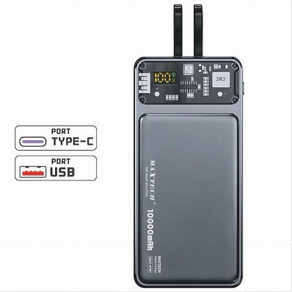 Trade Shop - Power Bank Caricabatteria Portatile 10000 Mah Supercharge Pd Type-c Usb Pa-tm016 -
