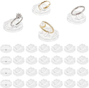 Display per Anelli 30 pezzi - Cassa per Anelli trasparente - Organizzatore per Gioielli - Visore per Anello da Matrimonio - Display in Acrilico - Organizzatore per Gioielli da Appendere - Display per Gioielli