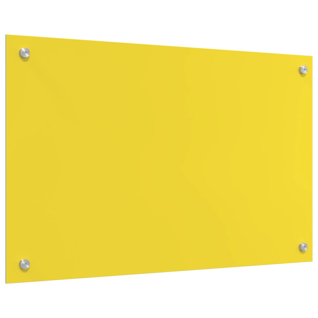 schienale cucina  giallo 80x50x0,6 cm vetro temperato