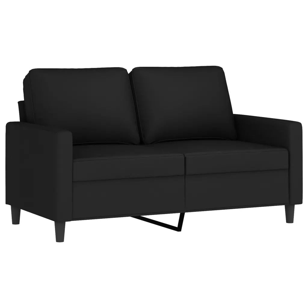 Set di Divani 4 pz con Cuscini Nero in Velluto