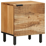Comodini 2pz-Set di 2 Tavolino da notte 40x33x46 cm in Legno Massello di Acacia 216801