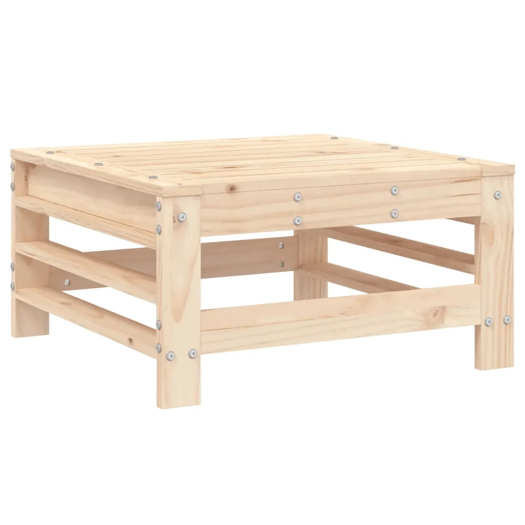 Poggiapiedi da Giardino in Legno Massello di Pino CFW5033569